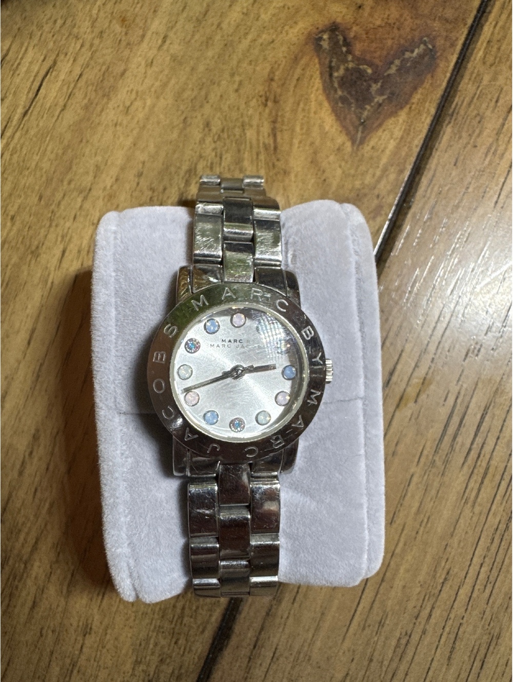 Marc by Marc Jacobs Silver-Tone Women’s Watch – Crystal Dial